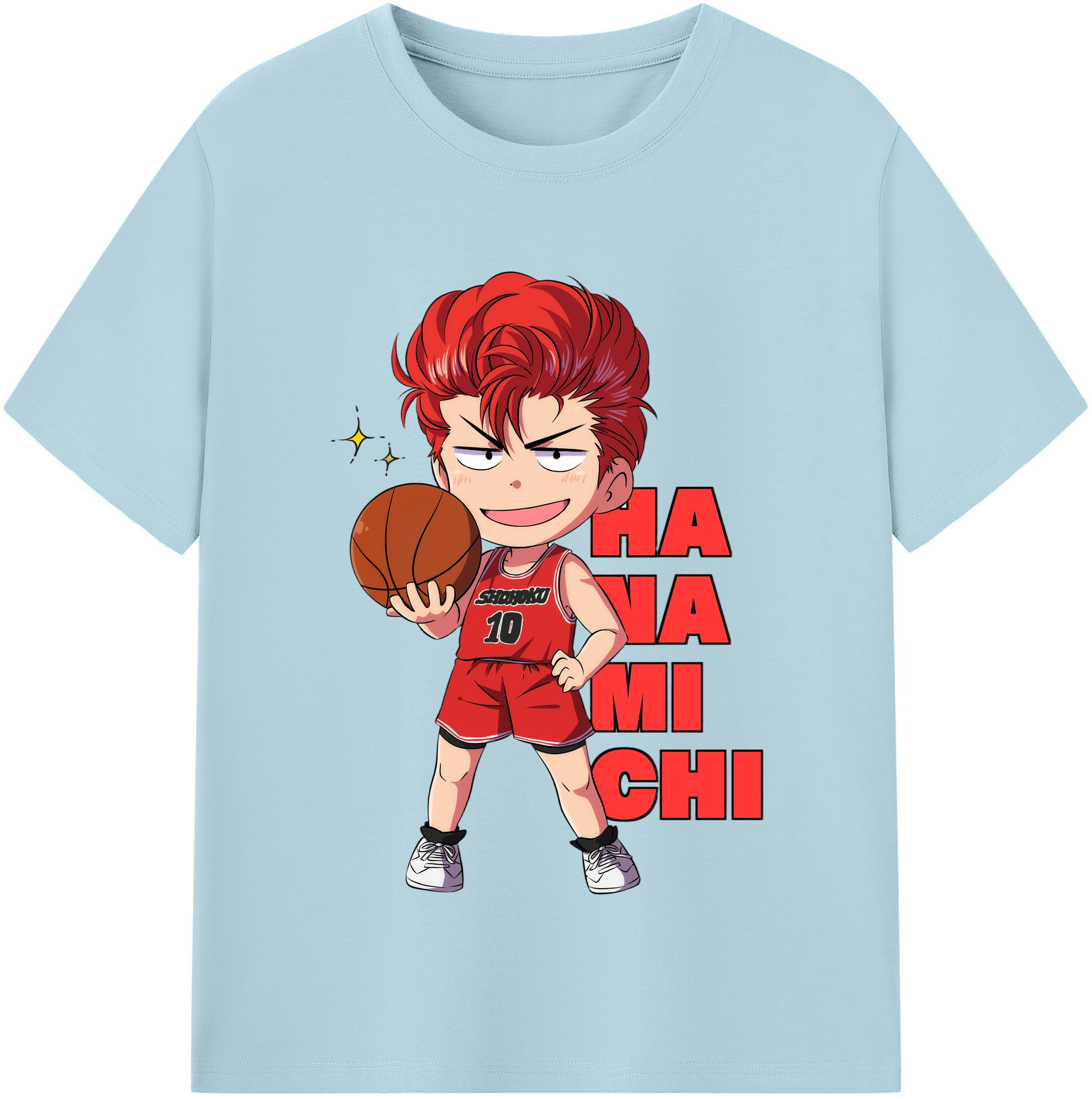 SLAM DUNK／スラムダンク 綿100％半袖Tシャツ（フロントプリント）